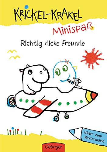 Imagen de archivo de Krickel-Krakel-Minispa: Richtig dicke Freunde Bilder zum Weitermalen a la venta por medimops