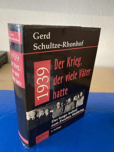 9783789281174: 1939 - DER KRIEG, DER VIELE VTER HATTE.