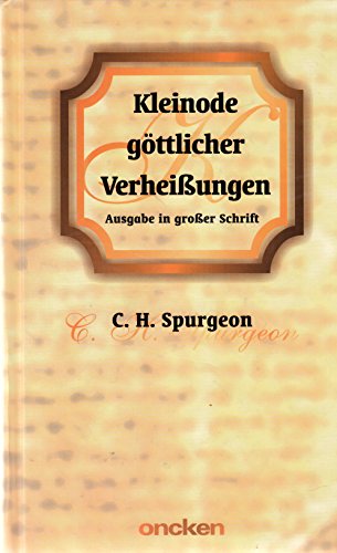 9783789372599: Kleinode gttlicher Verheissungen: Fr jeden Tag eine Verheisung. Grossdruck