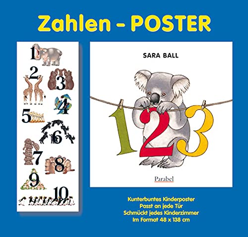 Zahlen-Poster: Vierfarbiges Plakat gefalzt auf Buchformat - Sara Ball