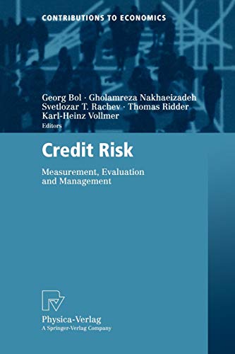 9783790800548: Credit Risk: Measurement, Evaluation and Management