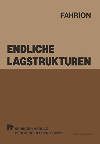 Endliche Lagstrukturen. Klassifizierung und schätztheoretische Behandlung von Spline-Lags.