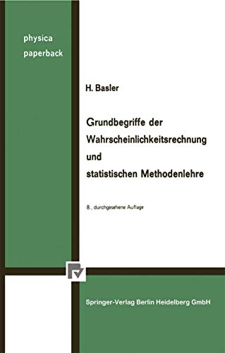 Stock image for Grundbegriffe der Wahrscheinlichkeitsrechnung und statistischen Methodenlehre for sale by medimops