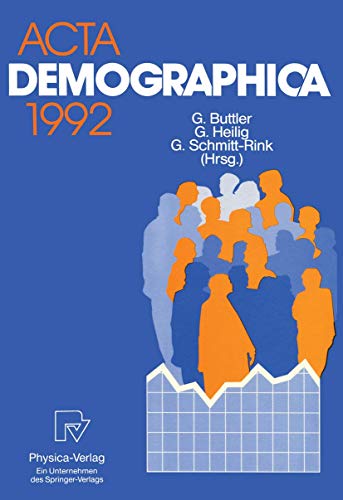 Stock image for Acta Demographica 1992 (German Edition) for sale by Lucky's Textbooks