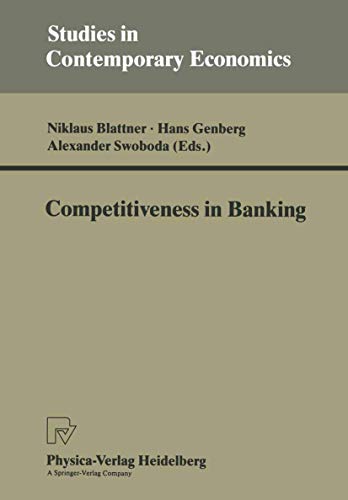 9783790806076: Competitiveness in Banking (Studies in Contemporary Economics)