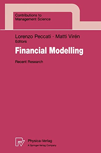 Imagen de archivo de Financial Modelling: Recent Research (Contributions to Management Science) a la venta por Lucky's Textbooks