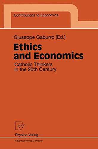 9783790809862: Ethics and Economics: Catholic Thinkers in the 20th Century
