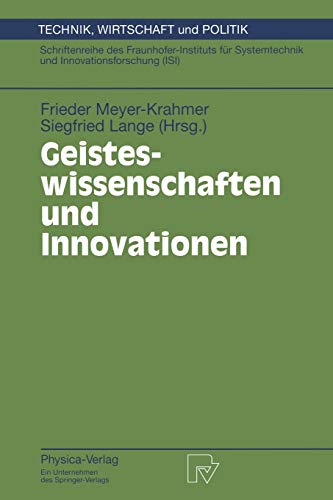 9783790811971: Geisteswissenschaften und Innovationen: 35 (Technik, Wirtschaft und Politik)