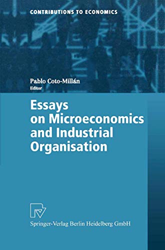 Beispielbild fr Essays in Microeconomics and Industrial Organisation zum Verkauf von Better World Books