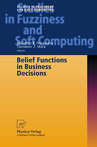 Stock image for Belief Functions in Business Decisions. for sale by CSG Onlinebuch GMBH