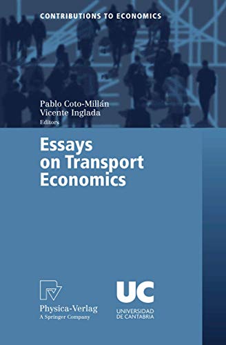 Beispielbild fr Essays on Transport Economics (Contributions to Economics) zum Verkauf von GF Books, Inc.