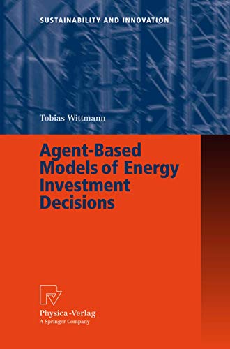 Imagen de archivo de Agent-Based Models of Energy Investment Decisions (Sustainability and Innovation) a la venta por Lucky's Textbooks