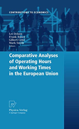 9783790825855: Comparative Analyses of Operating Hours and Working Times in the European Union