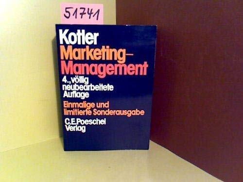 Imagen de archivo de Marketing Management. Einmalige und limitierte Sonderausgabe. Analyse, Planung und Kontrolle a la venta por Sigrun Wuertele buchgenie_de