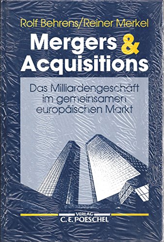 9783791005638: Mergers & Acquisitions. Das Milliardengeschft im gemeinsamen europischen Markt