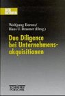 Beispielbild fr Due diligence bei Unternehmensakquisitionen zum Verkauf von Sigrun Wuertele buchgenie_de