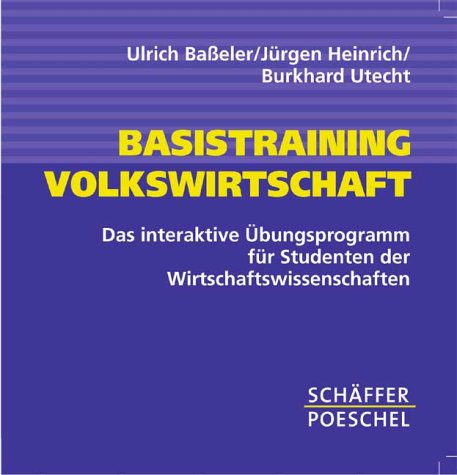 Stock image for Basistraining Volkswirtschaft. CD- ROM. Das interaktive bungsprogramm fr Studenten der Wirtschaftswissenschaften. von Ulrich Baeler Jrgen Heinrich Burkhard Utecht Wirtschaft Volkswirtschaftslehre VWL konomie Wirtschaftslehre bungen Volkswirtschaftslehre bung Tutorium Wirtschaftswissenschaften Die didaktisch optimierten, abgeschlossenen Lernmodule ermglichen den Studierenden ein selbstndiges 'Modelltraining'. Ausfhrliche Tutorien bieten zustzlich eine kompakte Wiederholung der Inhalte. Dozenten knnen das Programm in bungen & Vorlesungen einsetzen & zudem komfortabel Abbildungen generieren. Aus dem Inhalt: Thematisch geordnete Lernmodule mit umfangreichen Querverweisen; simultane nderbarkeit aller relevanten Variablen; ber 100 interaktive Grafiken. Folgende Modelle werden ausfhrlich dargestellt: IS/LM-Analyse der geschlossenen Volkswirtschaft, IS/LM-Analyse der offenen Volkswirtschaft (flexible & feste Wechselkurse), Neoklassische Synthese bei vollkommener Information (fl for sale by BUCHSERVICE / ANTIQUARIAT Lars Lutzer