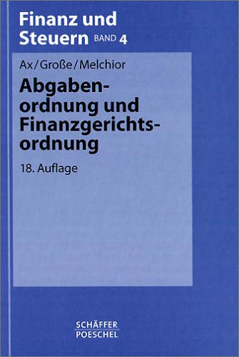 Stock image for Abgabenordnung und Finanzgerichtsordnung for sale by medimops