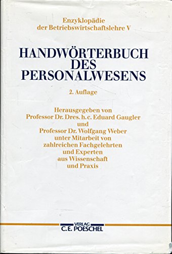 Stock image for Handwrterbuch des Personalwesens (HWP) for sale by Bernhard Kiewel Rare Books