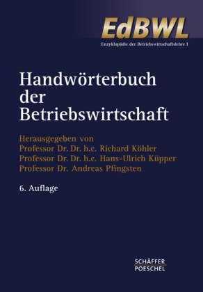 9783791080512: Handwrterbuch der Betriebswirtschaft (HWB) 1