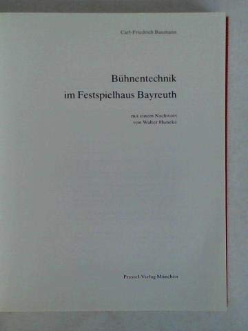 9783791304939: Bhnentechnik Festspielhaus Bayreuth