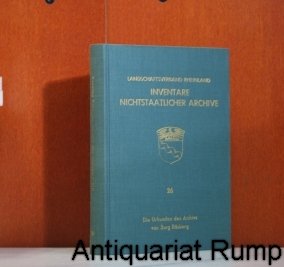 Die Urkunden des Archivs von Burg RoÌˆsberg (Inventare nichtstaatlicher Archive) (German Edition) (9783792705490) by HoÌˆroldt, Dietrich