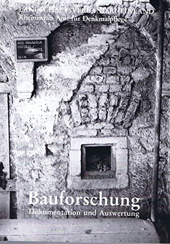 Imagen de archivo de Bauforschung. Dokumentation und Auswertung a la venta por Antiquariat Maiwald