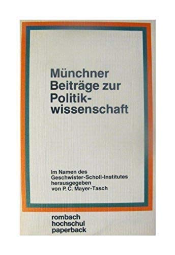 9783793090182: Mnchner Beitrge zur Politikwissenschaft