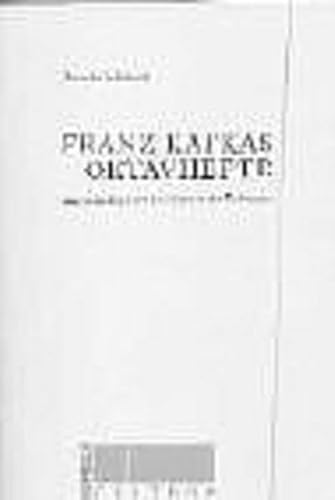 9783793093411: Franz Kafkas Oktavhefte: Ein Schreibproze als System des Teilbaues