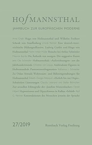 9783793099567: Hofmannsthal Jahrbuch Band 27/2019
