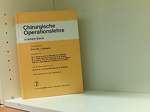 Stock image for Chirurgische Operationslehre. for sale by Studibuch