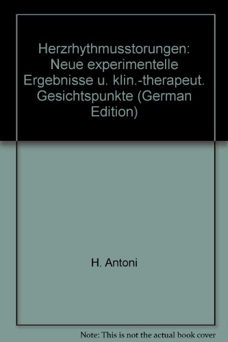 Beispielbild fr Herzrythmusstrungen 2. Wiener Symposium, 6. und 7. Dezember 1973 zum Verkauf von Martin Preu / Akademische Buchhandlung Woetzel