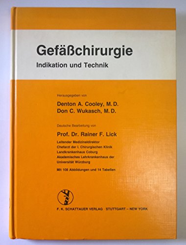 9783794506941: Gefsschirurgie: Indikation und Technik