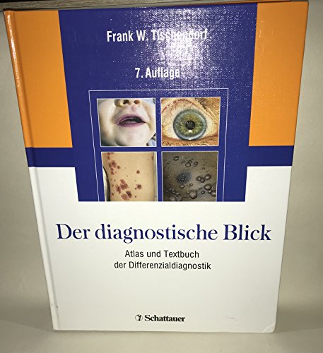 Beispielbild fr Der diagnostische Blick: Atlas und Textbuch der Differenzialdiagnostik Atlas zur Differentialdiagnose innerer Krankheiten. 7. Auflage [Gebundene Ausgabe] Michael Beck, Wolfgang Beischer, Konrad Bork, Dietrich W Bttner, Gerd D Buchard, Verena Gravenhorst, Wolfgang Hanel, Jrgen W Knig, Klaus Mainzer, Carsten H Meyermehr (Autoren) Frank W Tischendorf (Herausgeber) F. W. Tischendorf (Autor) Frank W Tischendorf G F Klostermann, H Sdhof, W Tischendorf Vom Blick zur Diagnose Ein guter diagnostischer Blick ist eine wesentliche VorausSetzung fr die richtige und schnelle Behandlung von Patienten. Das vorliegende Nachschlagewerk untersttzt den Arzt dabei, Krankheiten anhand der ueren Anzeichen zu erkennen.  Der diagnostische Blick" zeigt hufige und seltene Krankheitsbilder aus allen Bereichen der Medizin. Inhaltlich berarbeitet und ergnzt sowie mit inzwischen 1200 farbigen Abbildungen bietet dieses Buch einen exzellenten Wissensfundus fr jeden Arzt.Behalten Sie den Durchblick! Ein gut zum Verkauf von BUCHSERVICE / ANTIQUARIAT Lars Lutzer