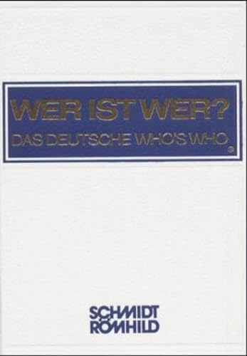Wer ist wer? Das deutsche Who's Who. XLII. 2003/04. Bundesrepublik Deutschand. Begründet von Walter Habel (vormals Degeners Wer ist s? - Seit 1905).