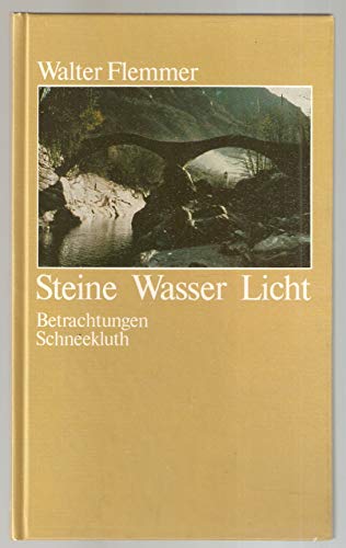 Imagen de archivo de Steine Wasser Licht. Betrachtungen a la venta por Versandantiquariat Felix Mcke