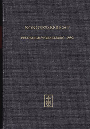 9783795207939: Kongressbericht Feldkirch/Vorarlberg 1992 (Alta musica)