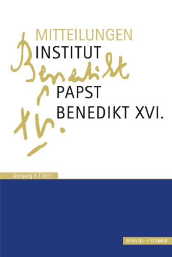 9783795425500: Mitteilungen Institut-Papst-Benedikt XVI.: Bd. 4