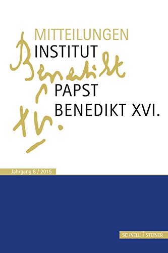 Stock image for Mitteilungen Institut-Papst-Benedikt XVI.: Bd. 8 for sale by medimops