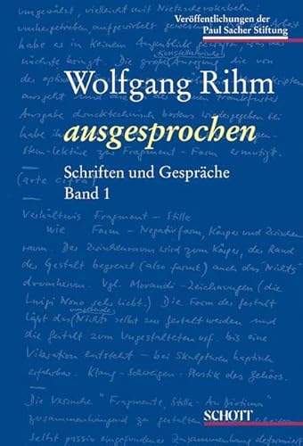 WOLFGANG RIHM AUSGESPROCHEN (9783795703950) by Wolfgang Rihm; Ulrich Mosch
