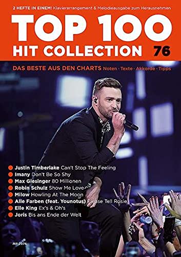 Beispielbild fr Music Factory: Top 100 Hit Collection 76: 8 Chart Hits: Can't Stop The Feeling - Don't Be So Shy - 80 Millionen - Show Me Love - Howling At The Mood - . und Keyboard. Band 76. Klavier / Keyboard. zum Verkauf von medimops