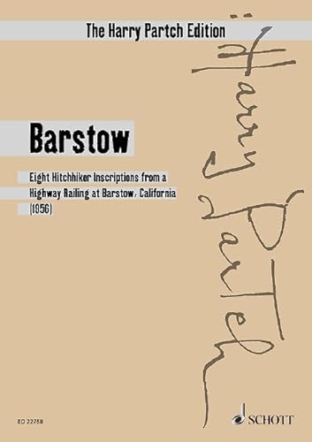 Stock image for BARSTOW 8 HITCHHIKER INSCRIPTIONS FROM A HIGHWAY R Format: Softcover for sale by INDOO