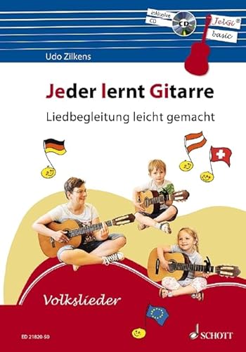 Stock image for Jeder lernt Gitarre: Liedbegleitung leicht gemacht. Gitarre. Ausgabe mit CD. for sale by medimops