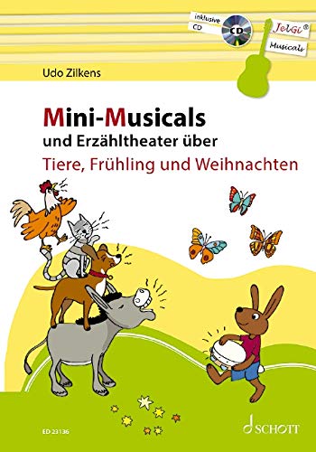 9783795716806: Mini-Musicals und Erzhltheater ber Tiere, Frhling und Weihnachten: Gitarre. Lehrbuch mit CD.
