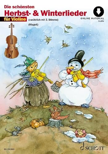 Imagen de archivo de Die schnsten Herbst- und Winterlieder. 1-2 Violinen -Language: german a la venta por GreatBookPrices