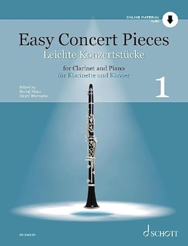 Beispielbild fr Easy Concert Pieces, Vol. 1 - 25 Pieces from 4 Centuries Clarinet and Piano - Book With Online Audio zum Verkauf von Blackwell's