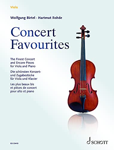 Beispielbild fr Concert Favourites - The Finest Concert and Encore Pieces - Viola and Piano Sheet Music - Concert Favourites Series - Schott Music (ED 22413): Die . Konzert- und Zugabestücke. Viola und Klavier. zum Verkauf von Monster Bookshop