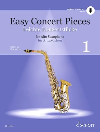 Beispielbild fr Easy Concert Pieces - 23 Pieces from 5 Centuries: Vol. 1 - Alto Saxophone and Piano - Sheet Music - Schott Music (ED 22553D) zum Verkauf von Monster Bookshop