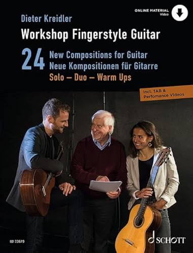 Beispielbild fr Workshop Fingerstyle Guitar 24 New Compositions for Guitar Solo - Duo - Warm Ups Incl. Tab &amp; Performance Videos zum Verkauf von Blackwell's