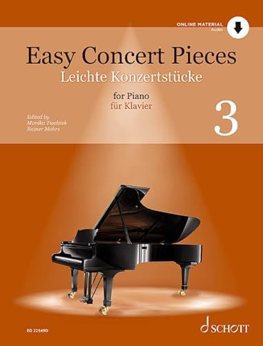 Beispielbild fr Easy Concert Pieces - 41 Easy Pieces from 4 Centuries - Vol. 3 - Piano Sheet Music - Schott Music (ED 22549D) zum Verkauf von Monster Bookshop